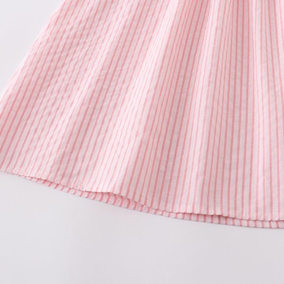 Boutique Back to School Apple School Bus Embroidered Smocked Dress - Picture 4 of 6